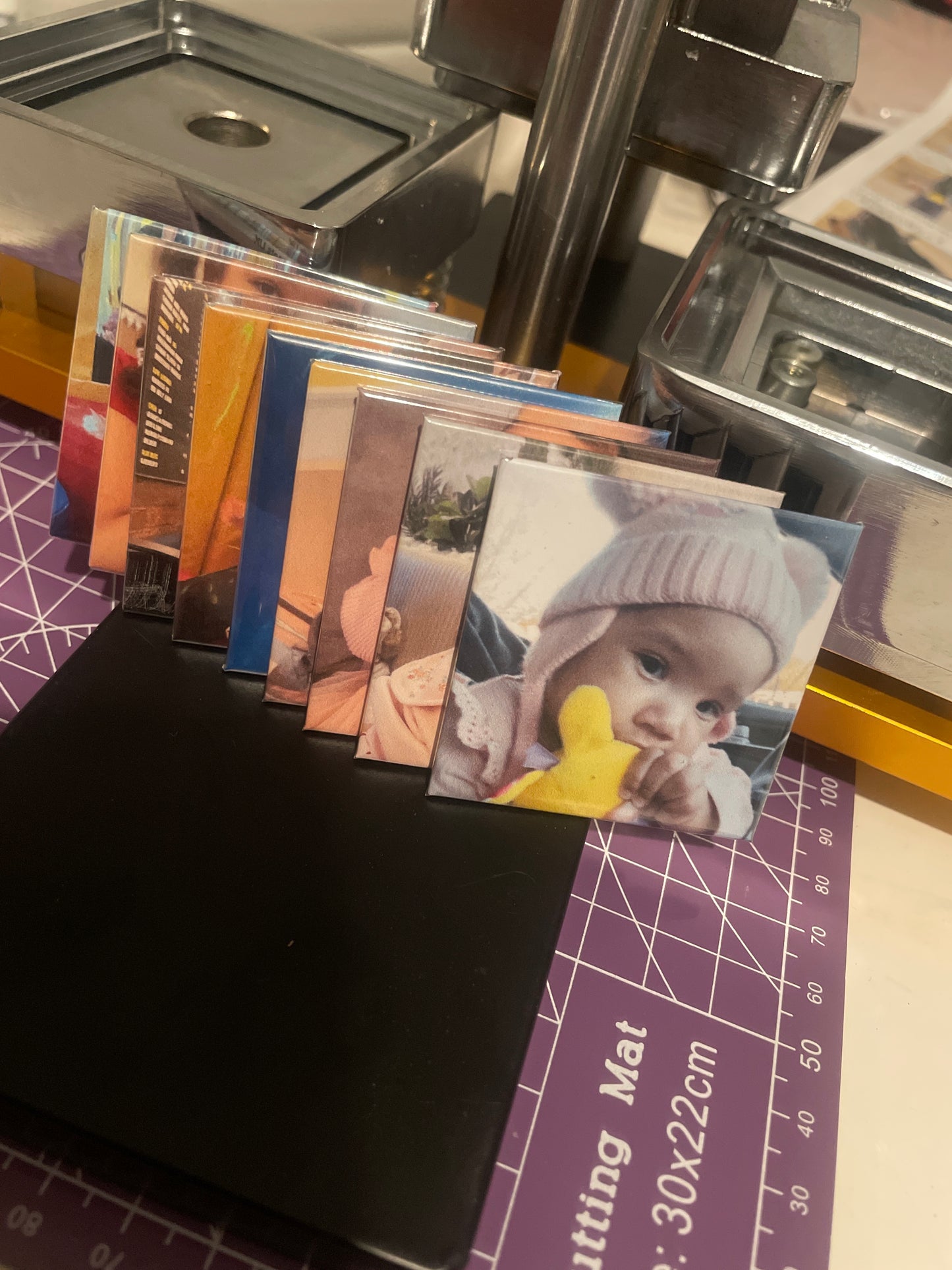 2x2” Set of 9 Square Custom Photo Magnets
