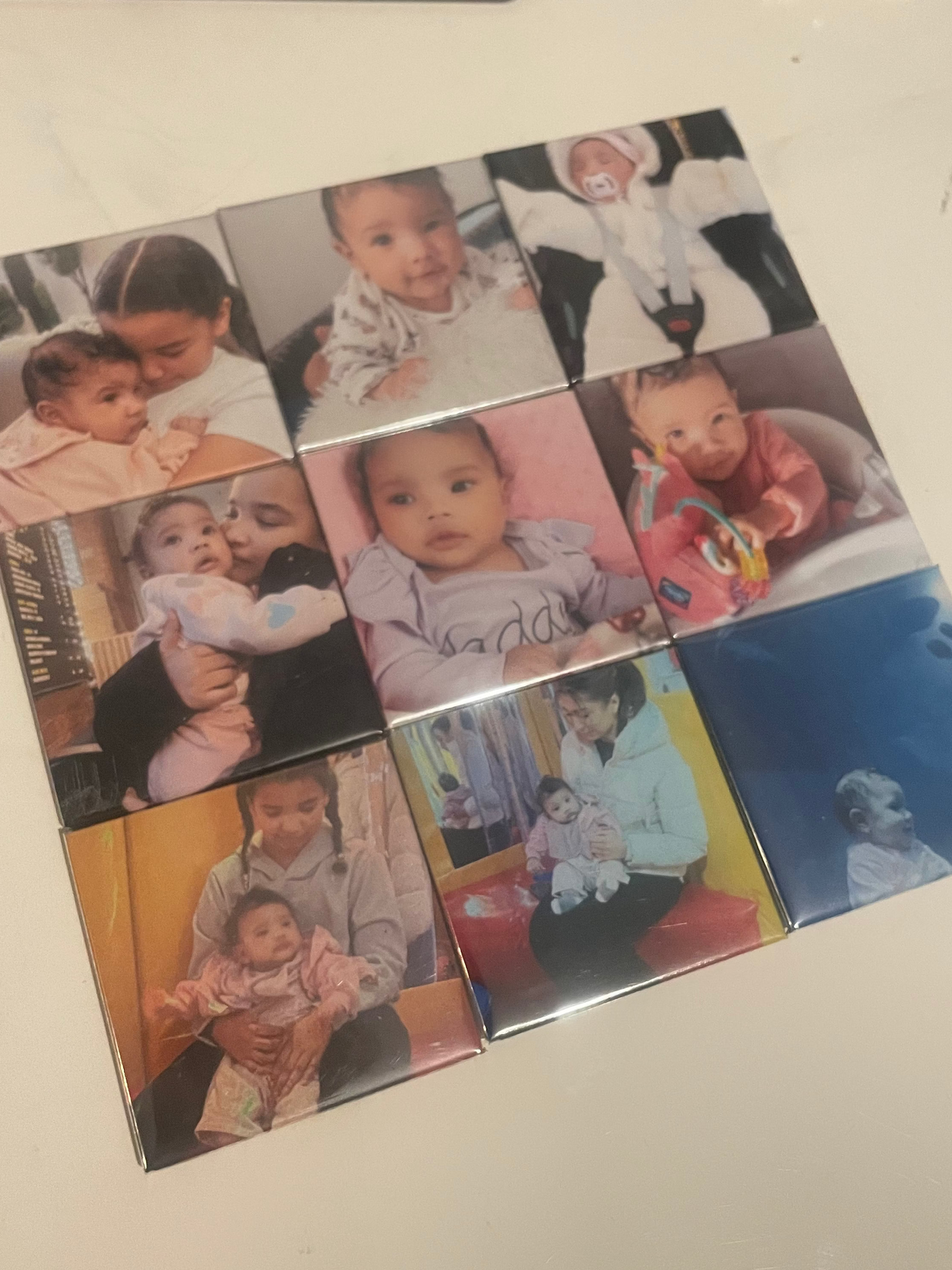 2x2” Set of 9 Square Custom Photo Magnets
